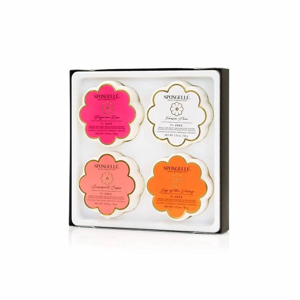 NEW SPONGELLÉ spongette quartet gift set in multi